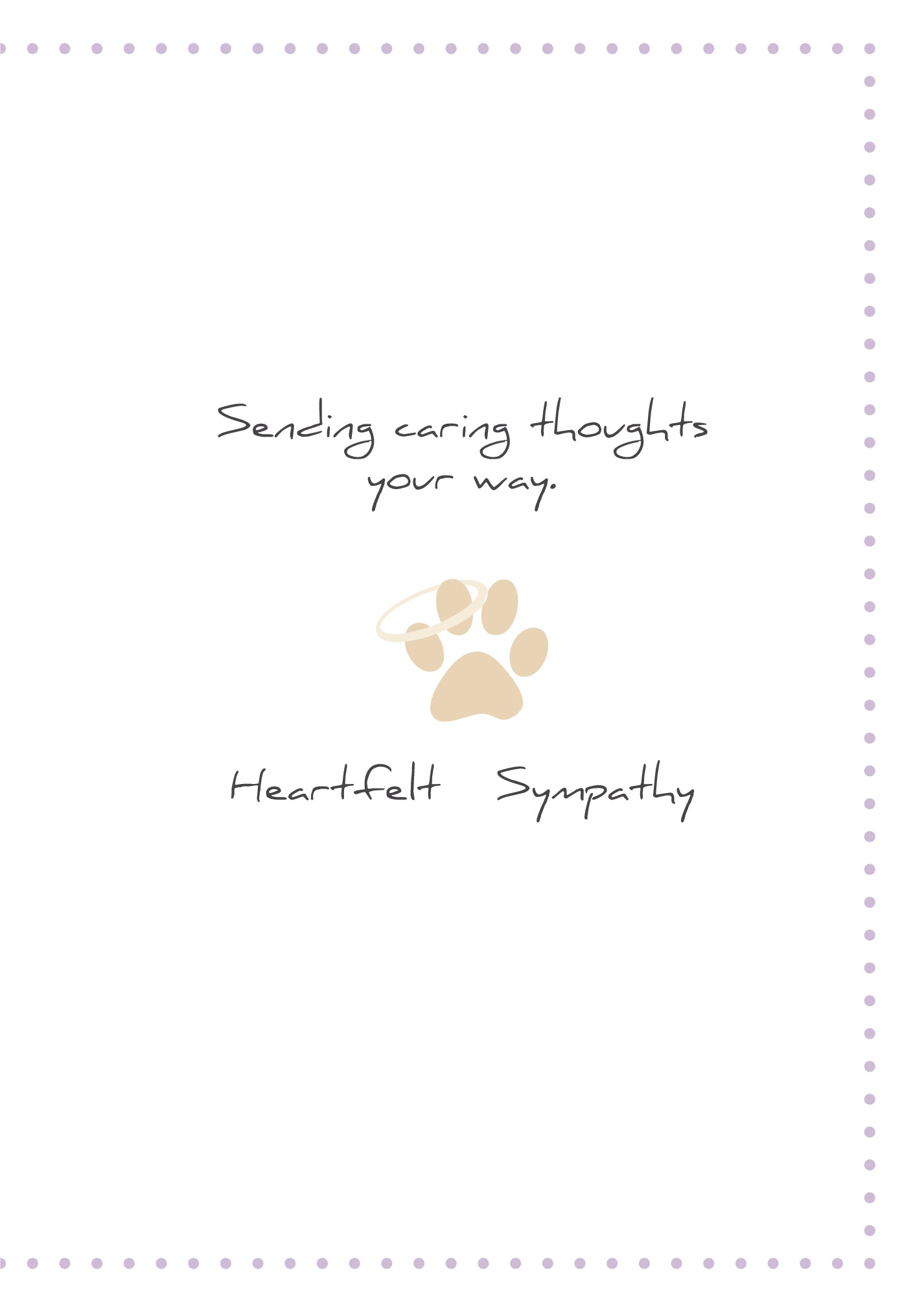 Pet Sympathy Card - If There Ever Comes A Day