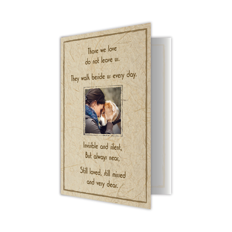 Sympathy Dog Card - Those We Love Do Not Leave Us