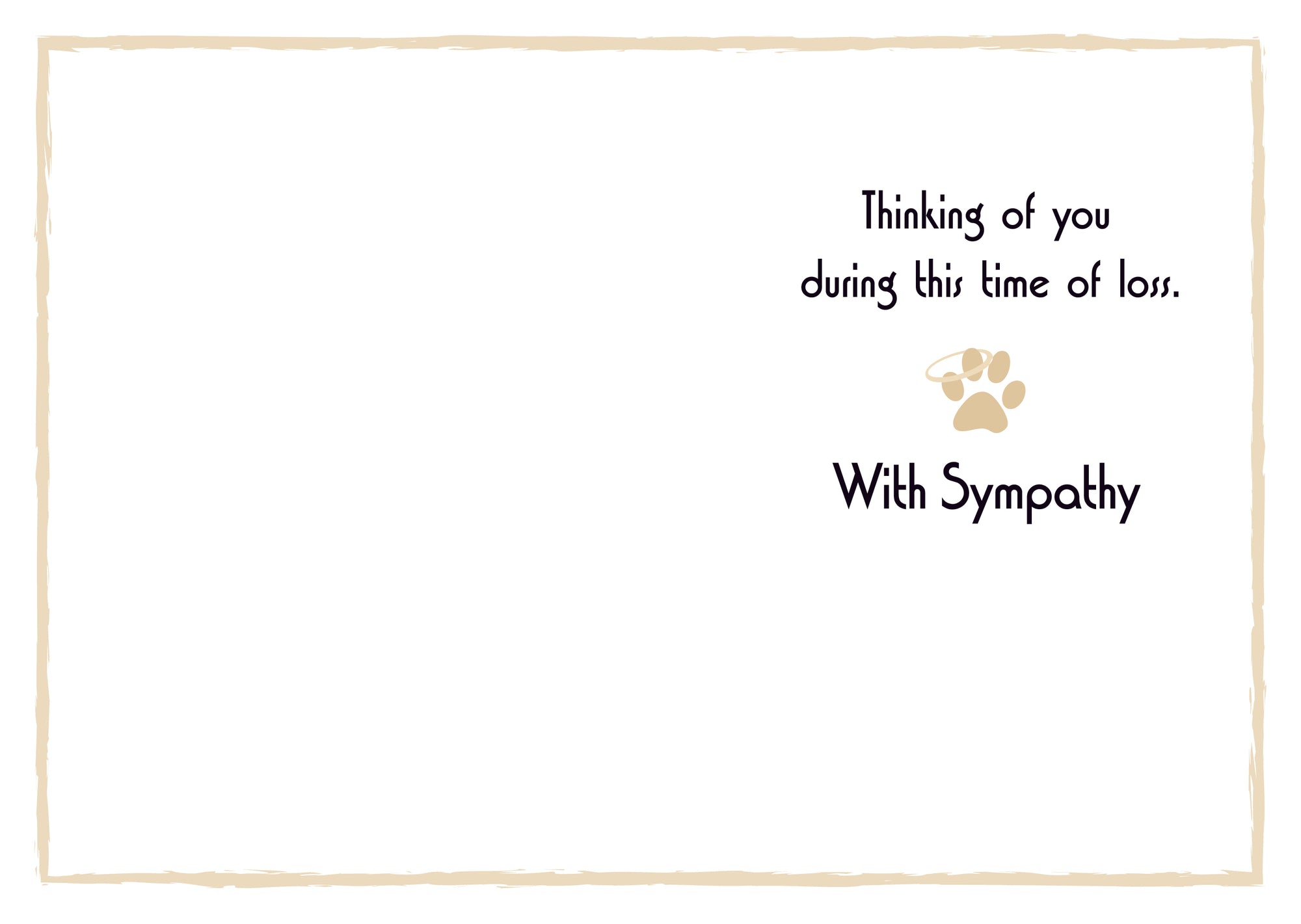 Sympathy Dog Card - Those We Love Do Not Leave Us