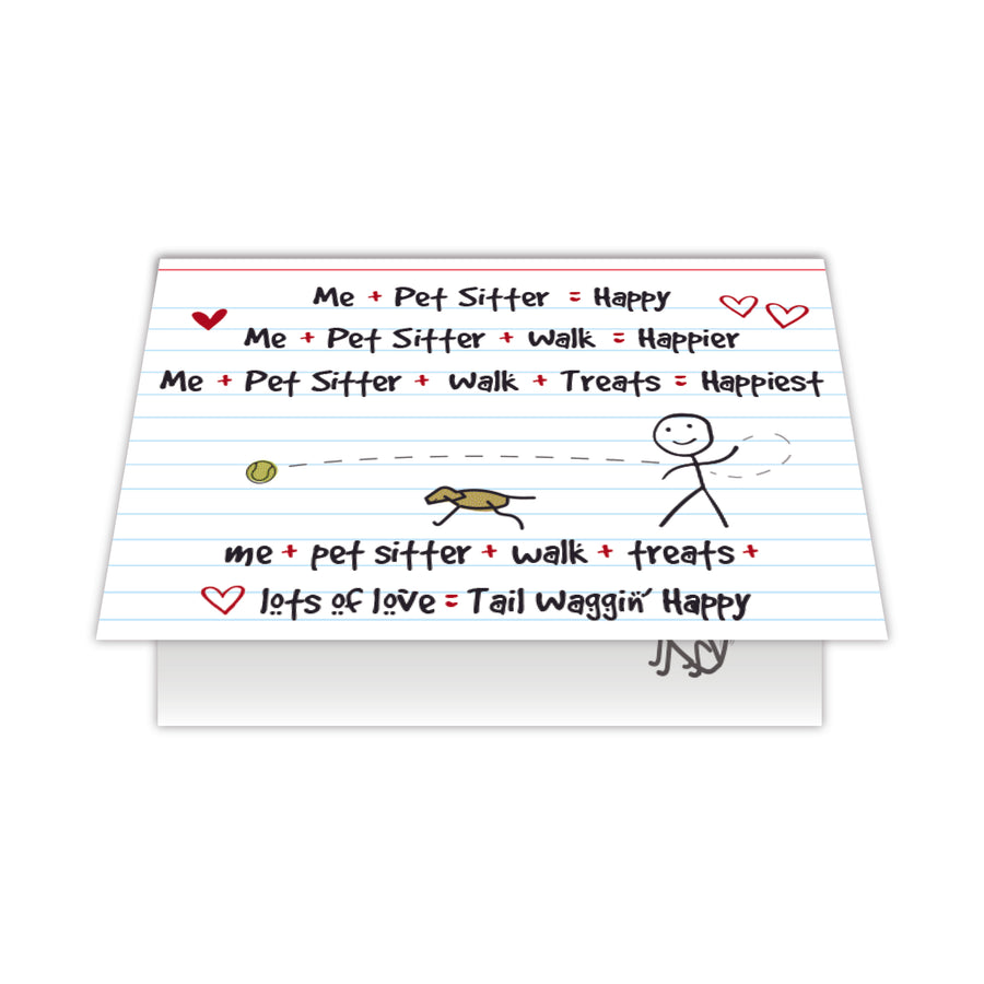 Pet Sitter - Me + Pet Sitter = Happy