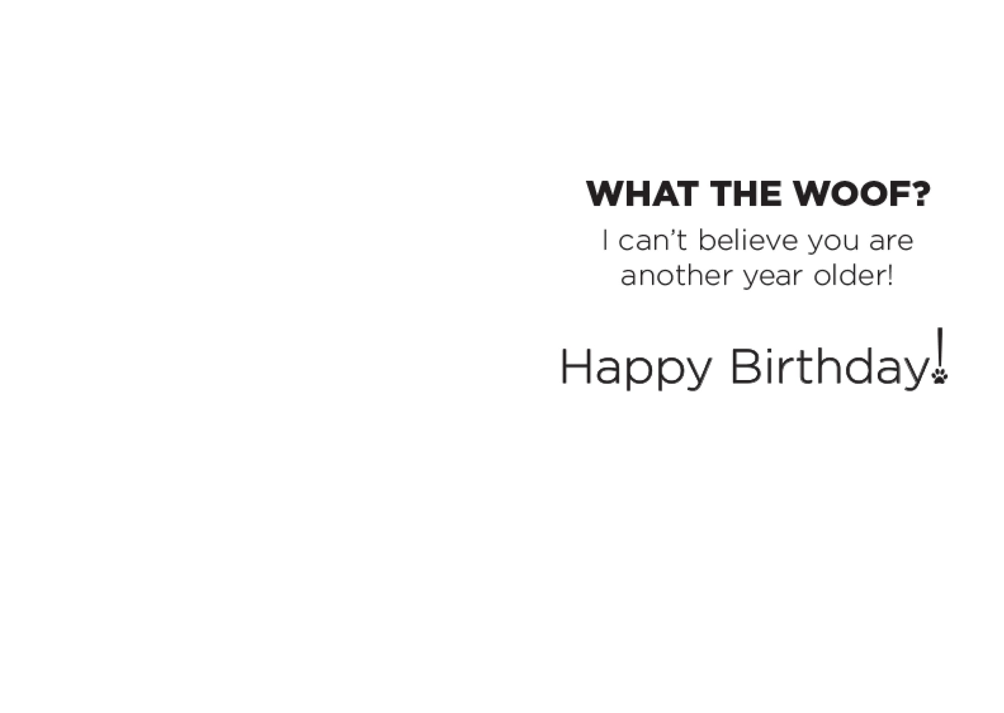 Birthday - WTW? What the Woof