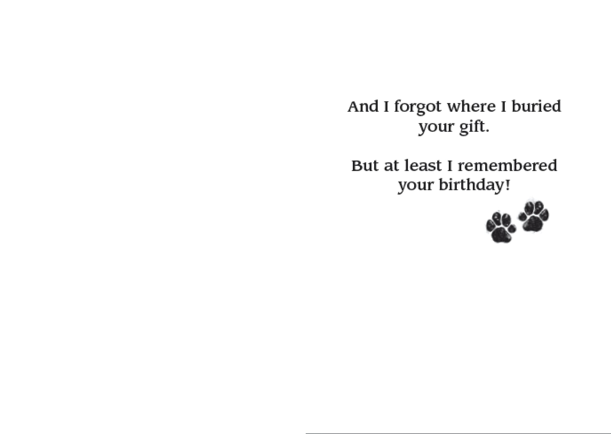 Birthday - Buried Gift