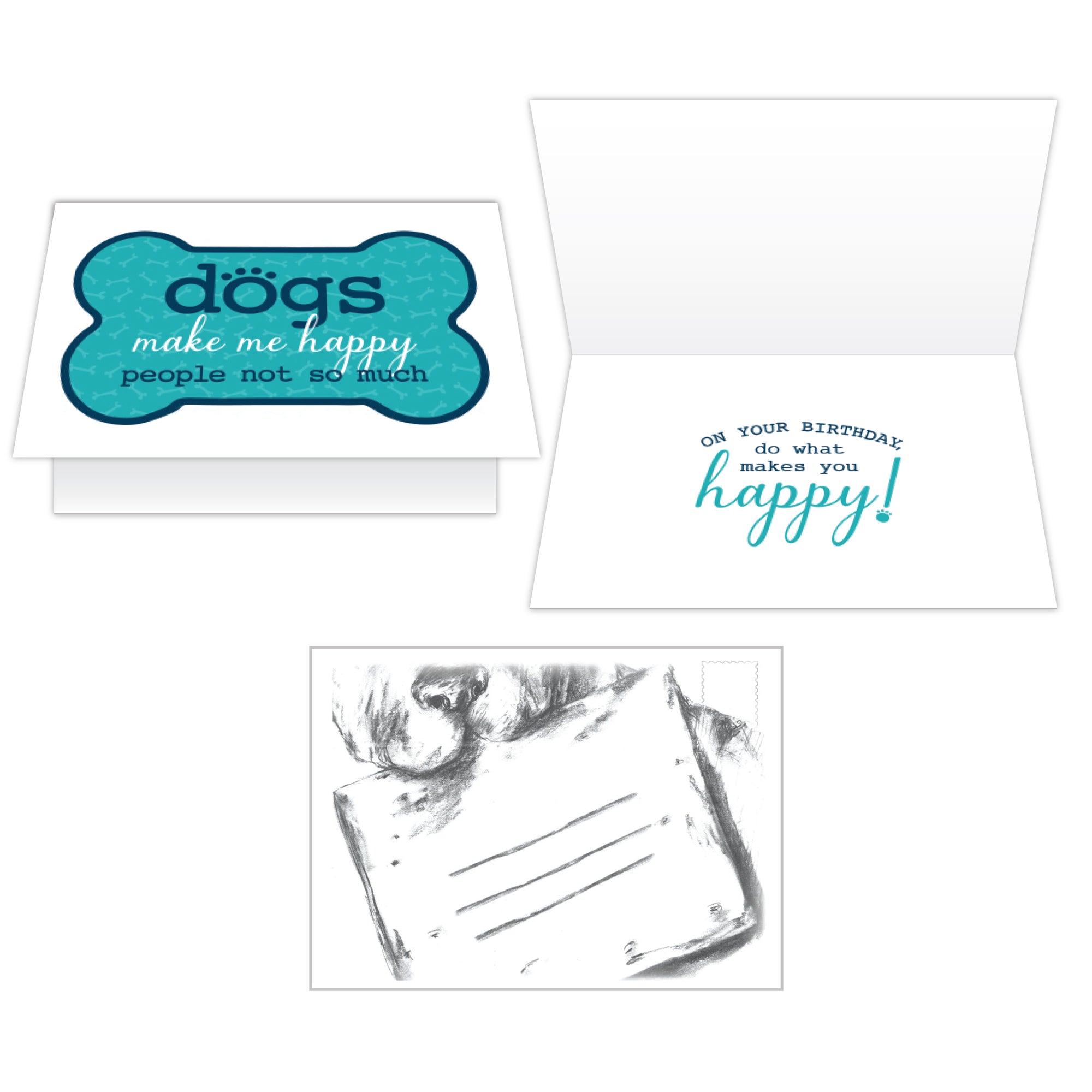 Birthday - Dogs Make Me Happy, People Not So Much