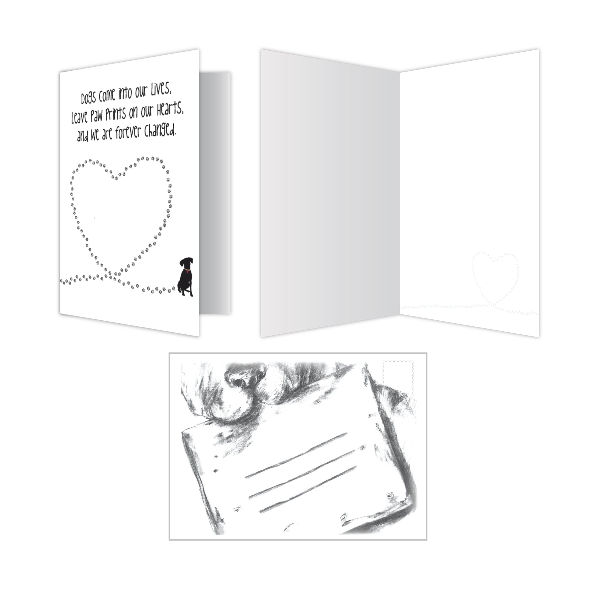 Blank Card - Dogs Come Into Our Lives