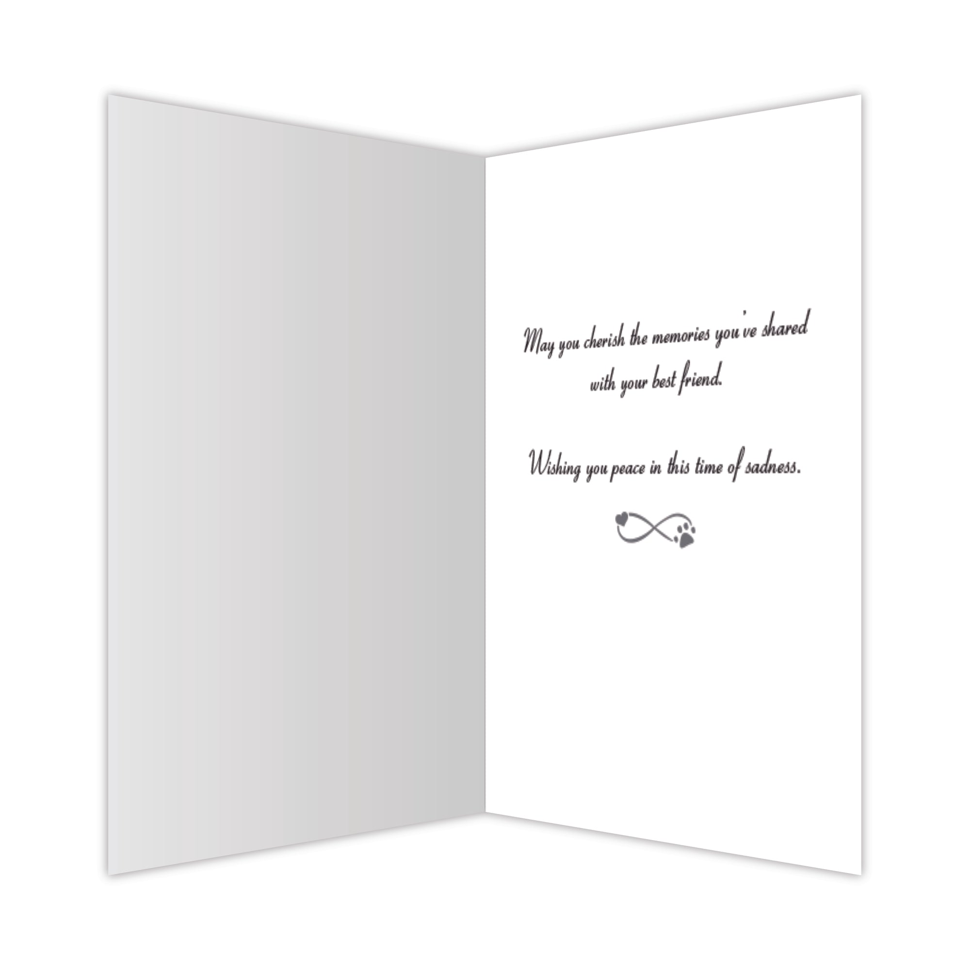 Sympathy Dog Card - Wherever a Beautiful Soul Has Been