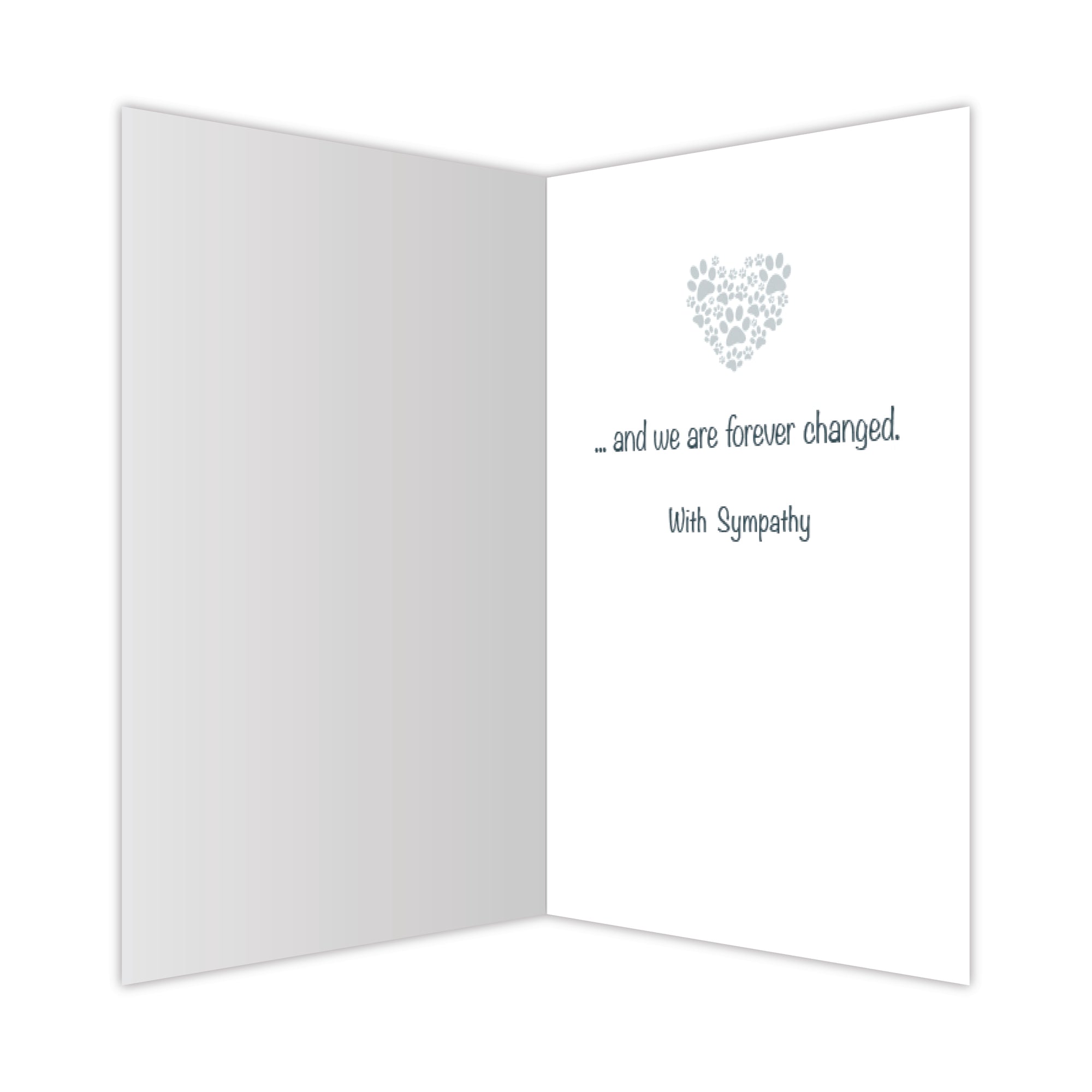 Sympathy Card - Dogs Come into Our Lives