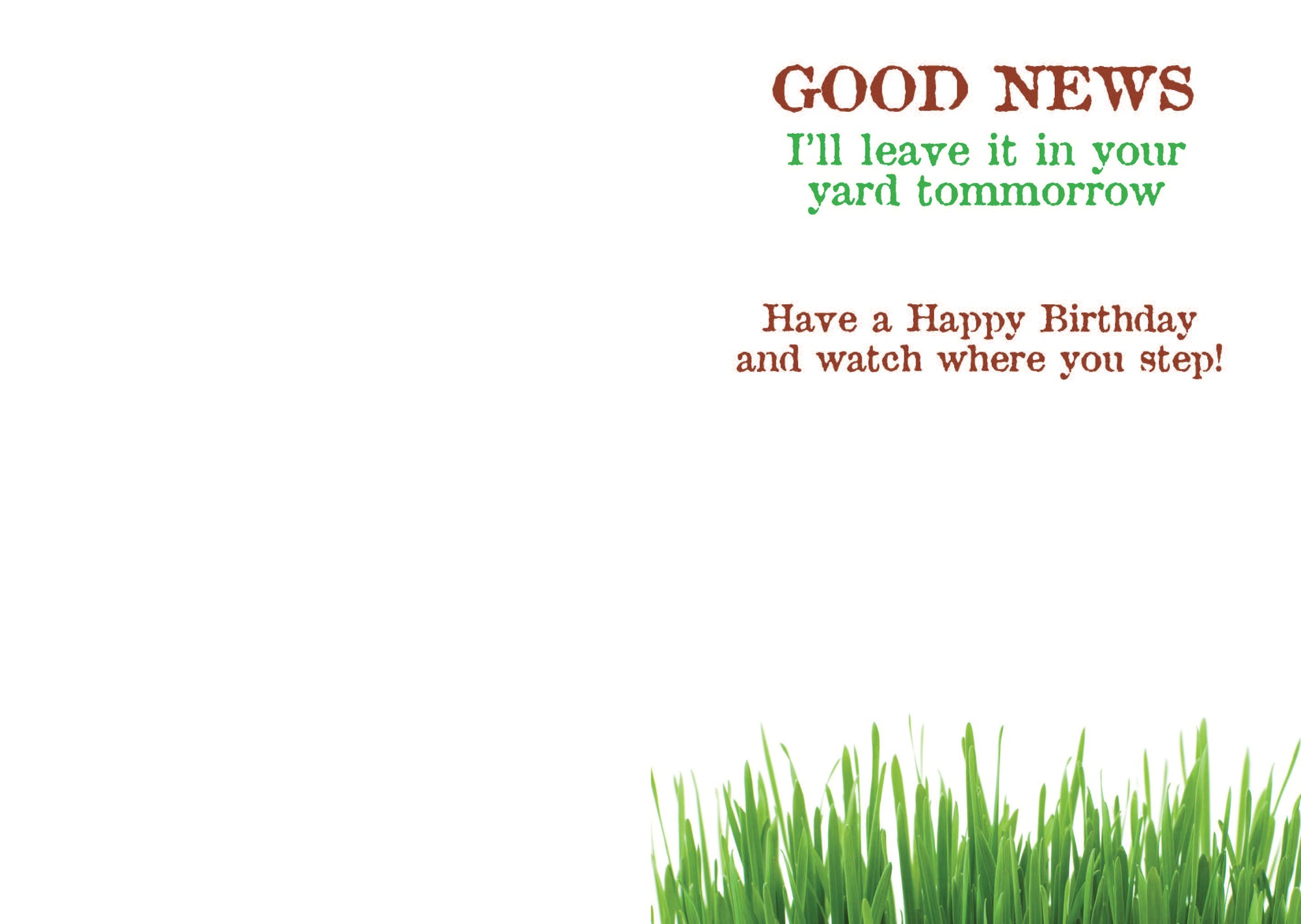 Birthday - BAD NEWS I ate your birthday card