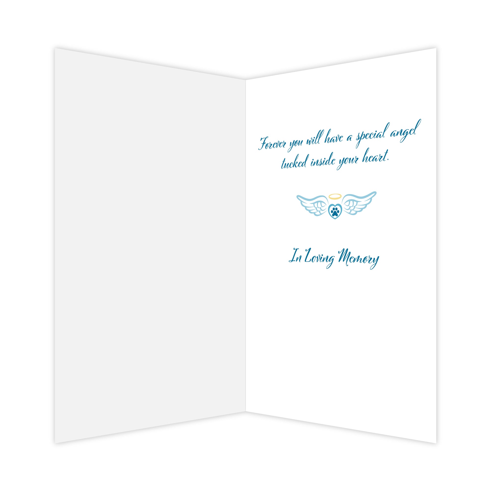 8195 Dog Sympathy Card Inside 3D