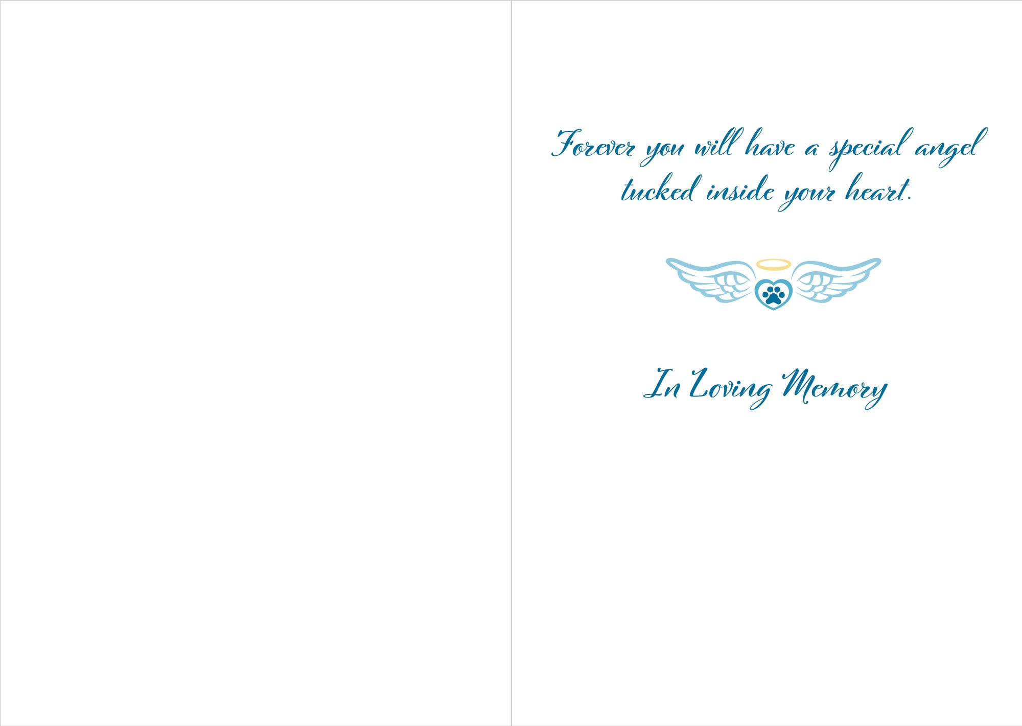 8195 Dog Sympathy Card Inside Full