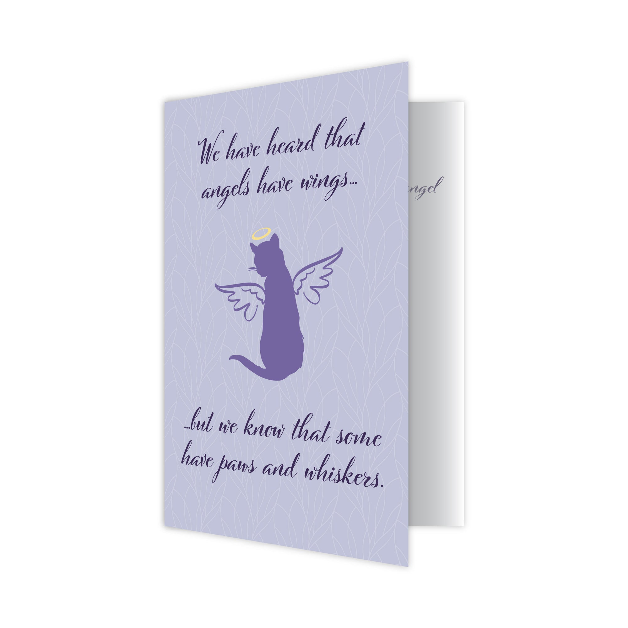 8196 Cat Sympathy Card Front 3D