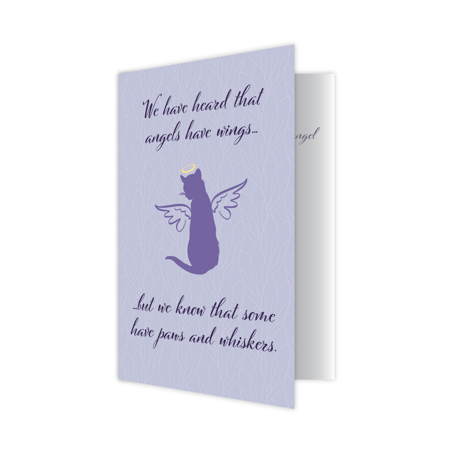 8196 Cat Sympathy Card Front 3D