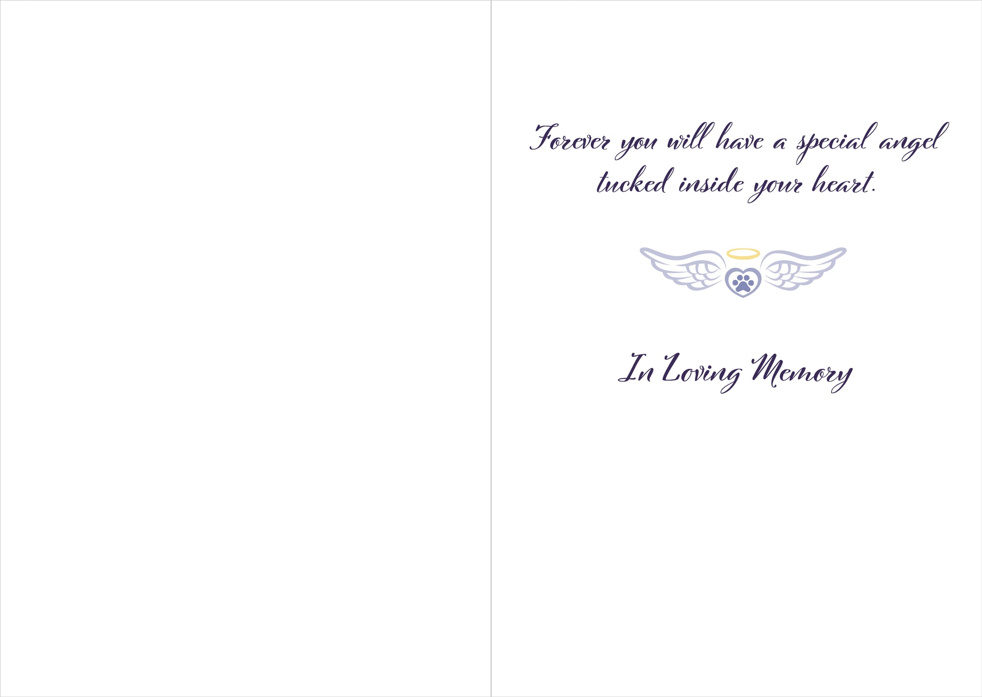 8196 Cat Sympathy Card Inside Full