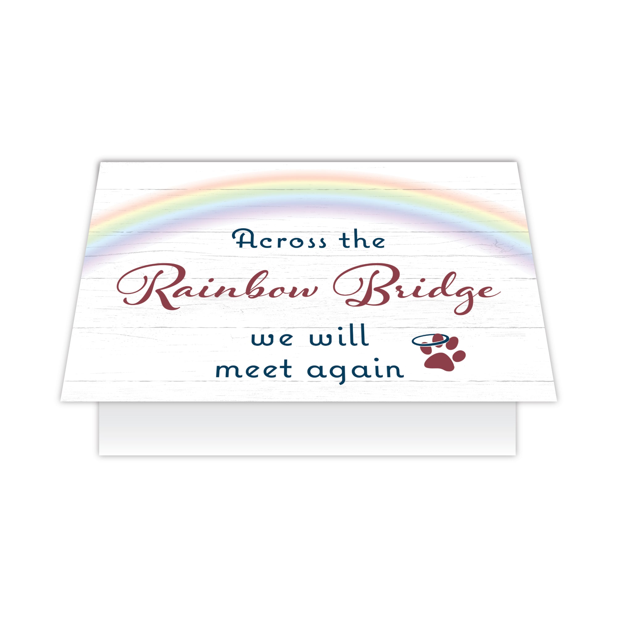 Sympathy Dog Card - Across the Rainbow Bridge