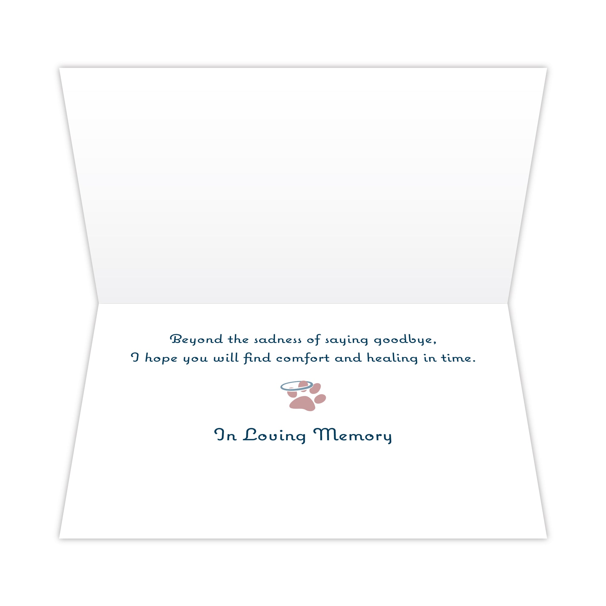 Sympathy Dog Card - Across the Rainbow Bridge