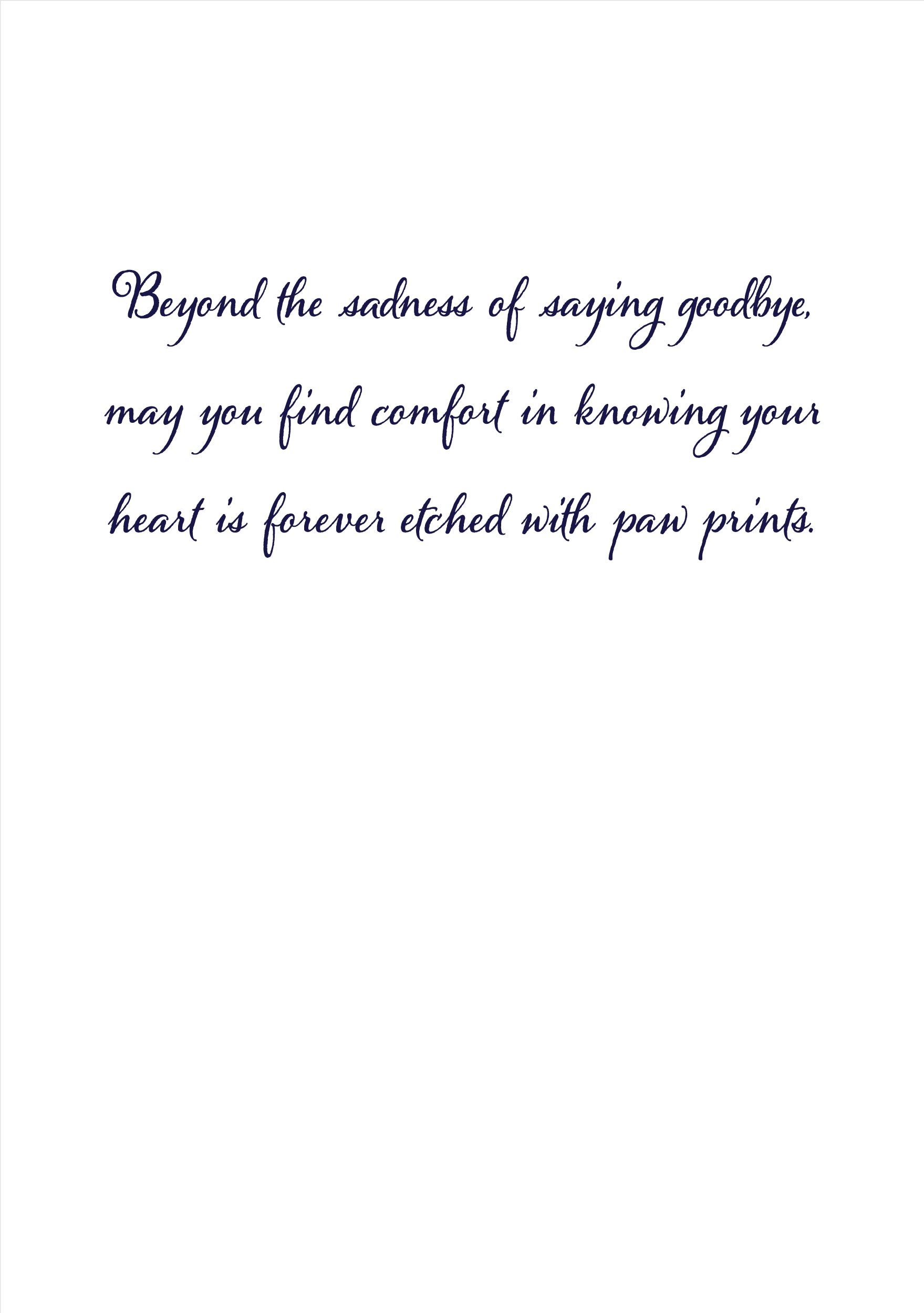 Final Goodbye Paw Print Quotes