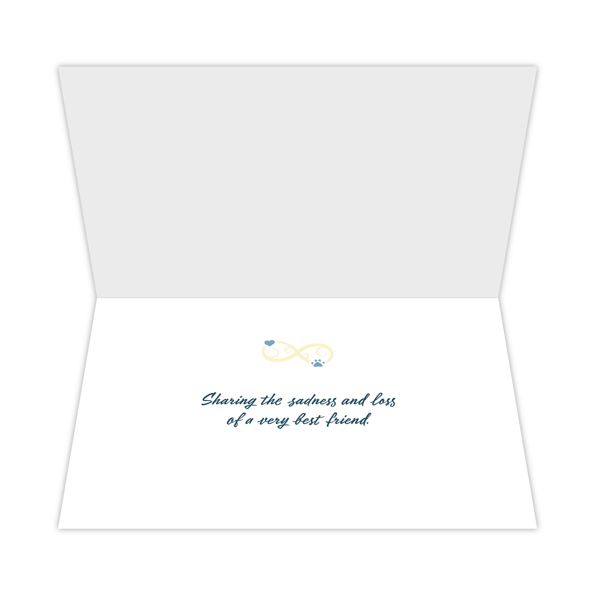 8210 Dog Sympathy Card Inside 3D