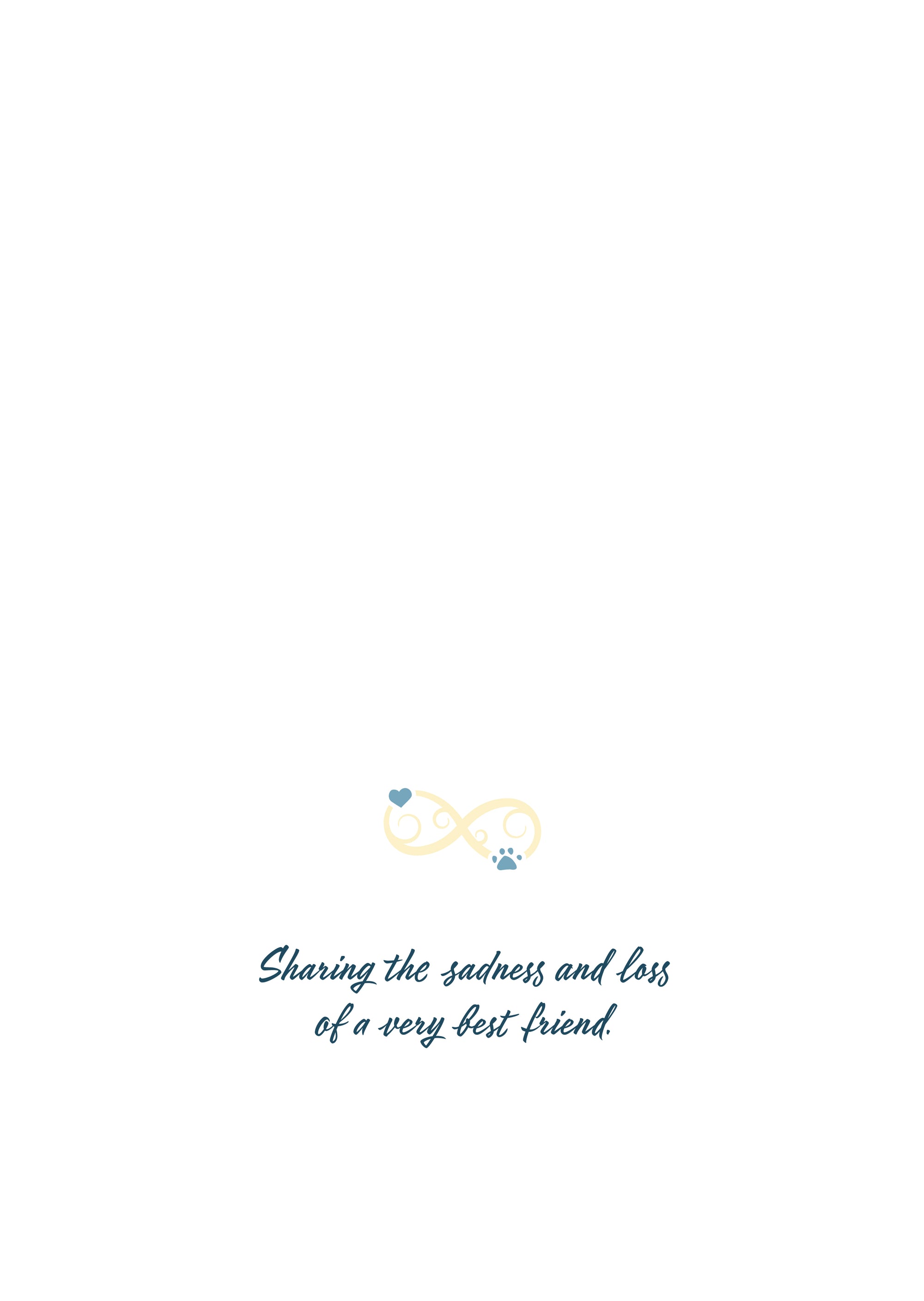 8210 Dog Sympathy Card Inside