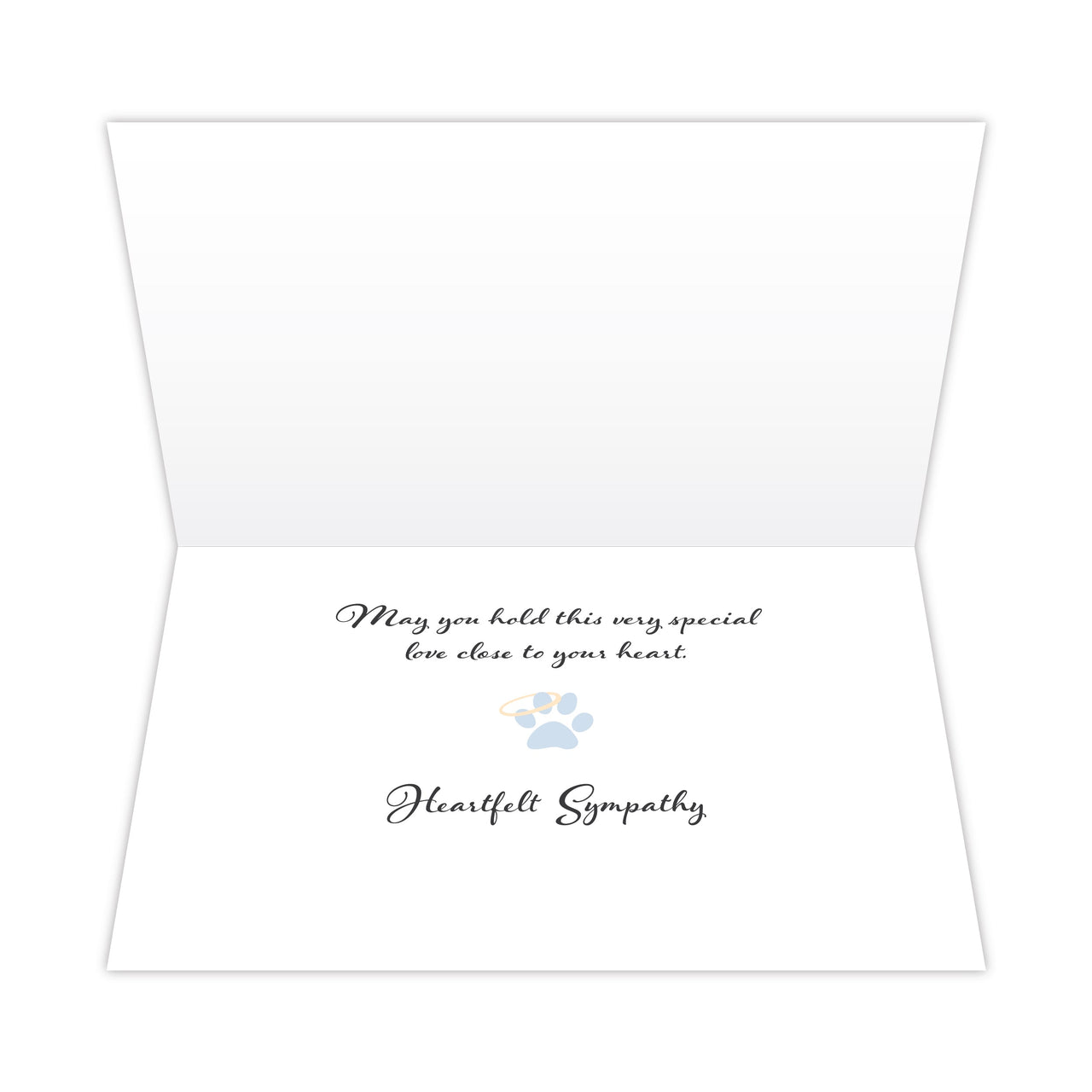 8212 Dog Sympathy Card Inside 3D