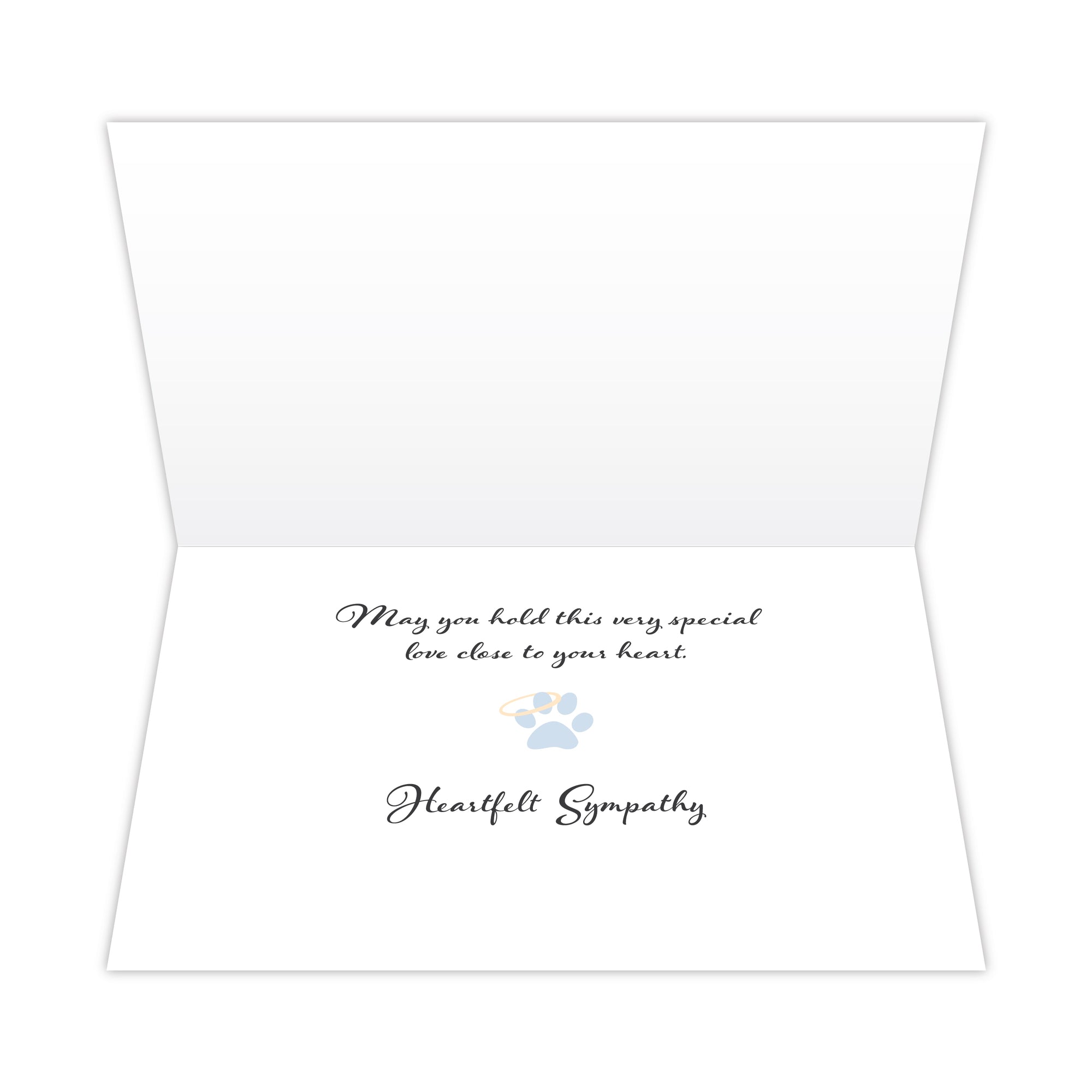 8212 Dog Sympathy Card Inside 3D