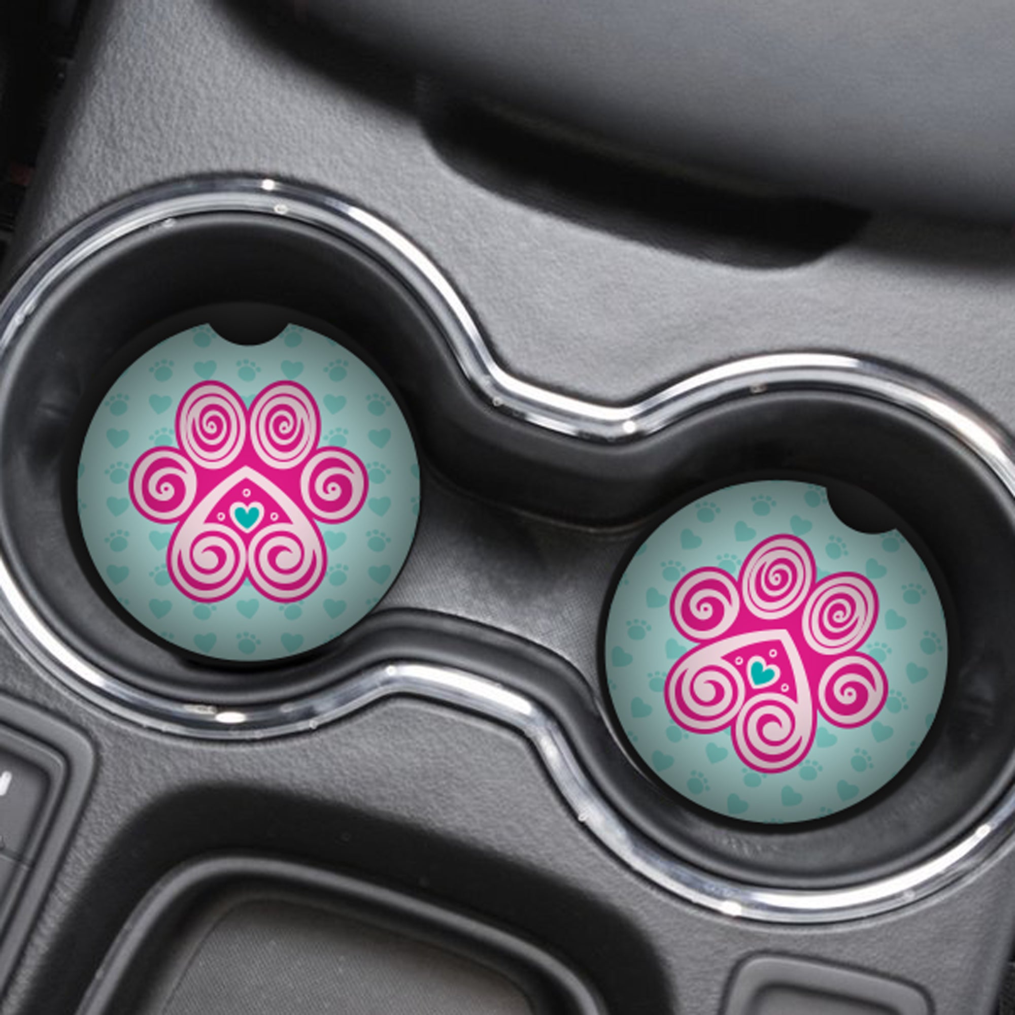 Mandala Car Coaster Cup Holder Liner ITH-2218