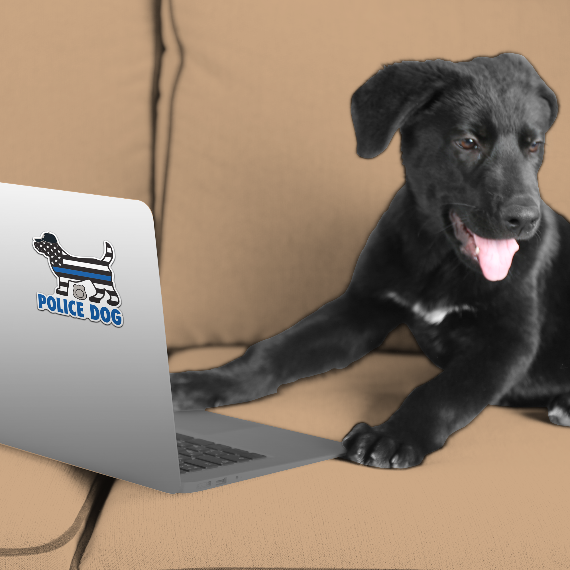 Police Dog 3” Decal