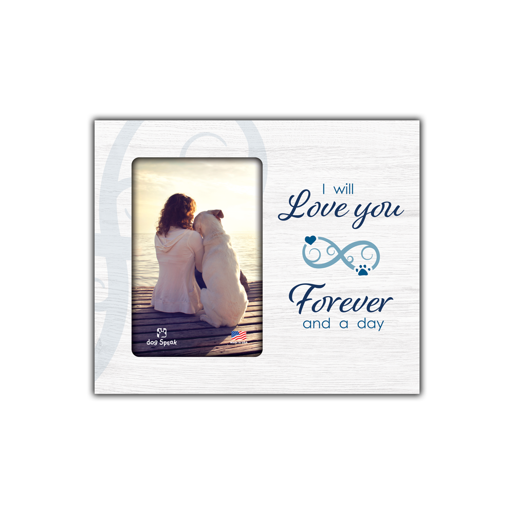 Vertical Wood Frame - I will love you forever and a day