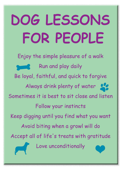 Standard Magnet | Dog Lessons For People